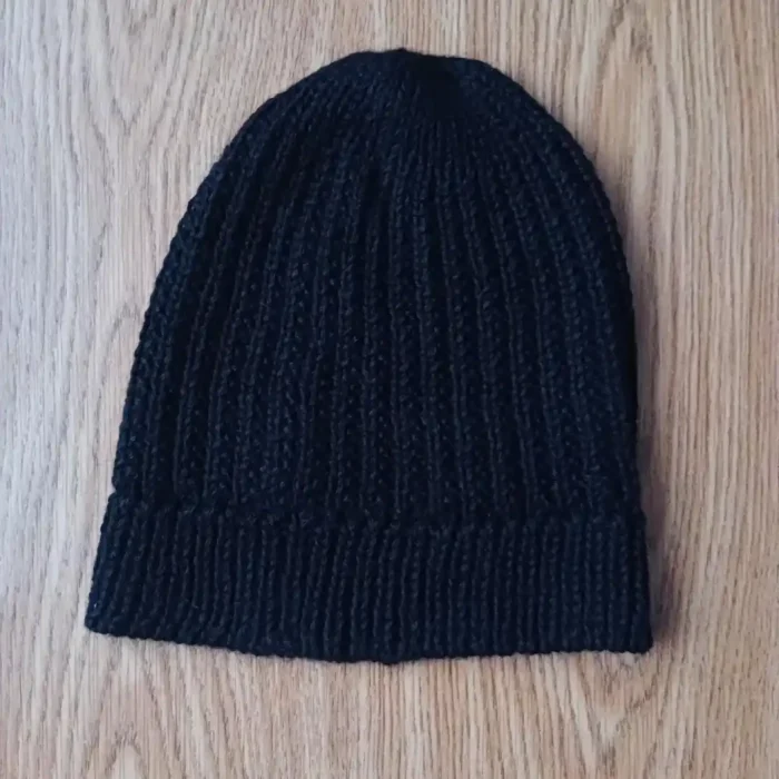 Czapka męska zimowa w kolorze czarnym