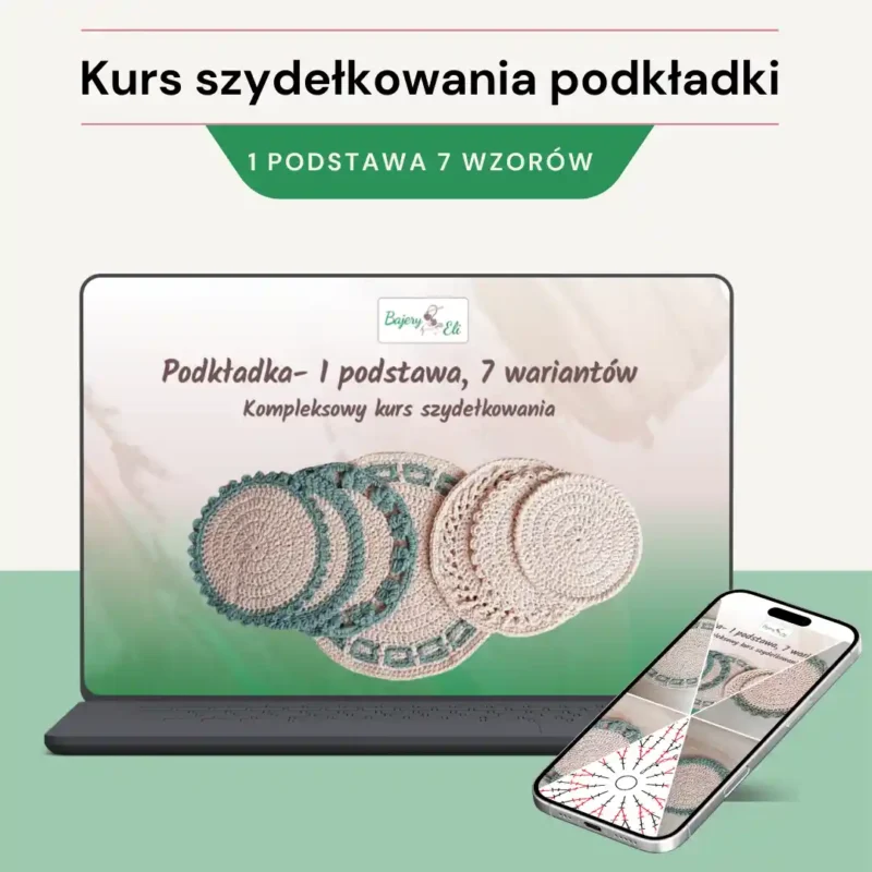 Podkładka ze sznurkabawełnianego na szydełku Kurs szydełkowania podkładki ze sznurka dla początkujących